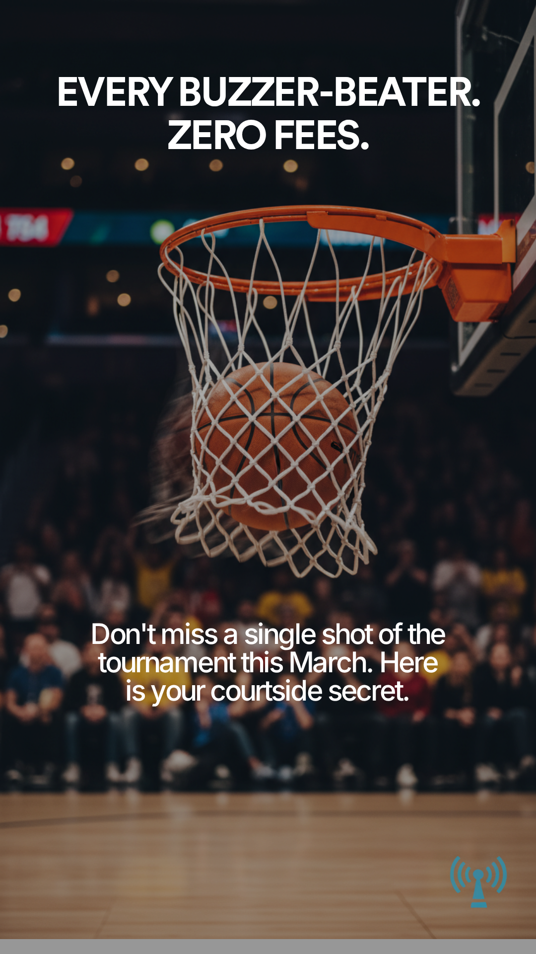 Every Buzzer Beater Zero Fees visual concept from othermedia